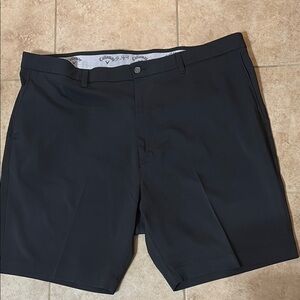 Callaway Black Flat Front Shorts